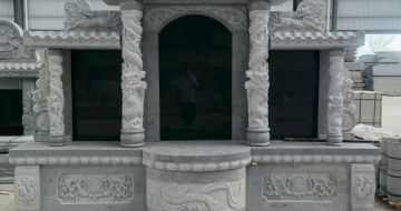 三亚 芝麻灰高档墓碑，土墓，可定制