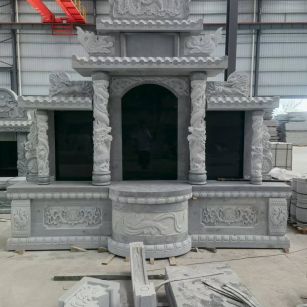 三亚 芝麻灰高档墓碑，土墓，可定制