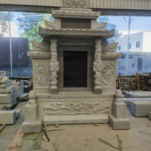 三亚 芝麻灰高档墓碑、土墓，一套也支持定做