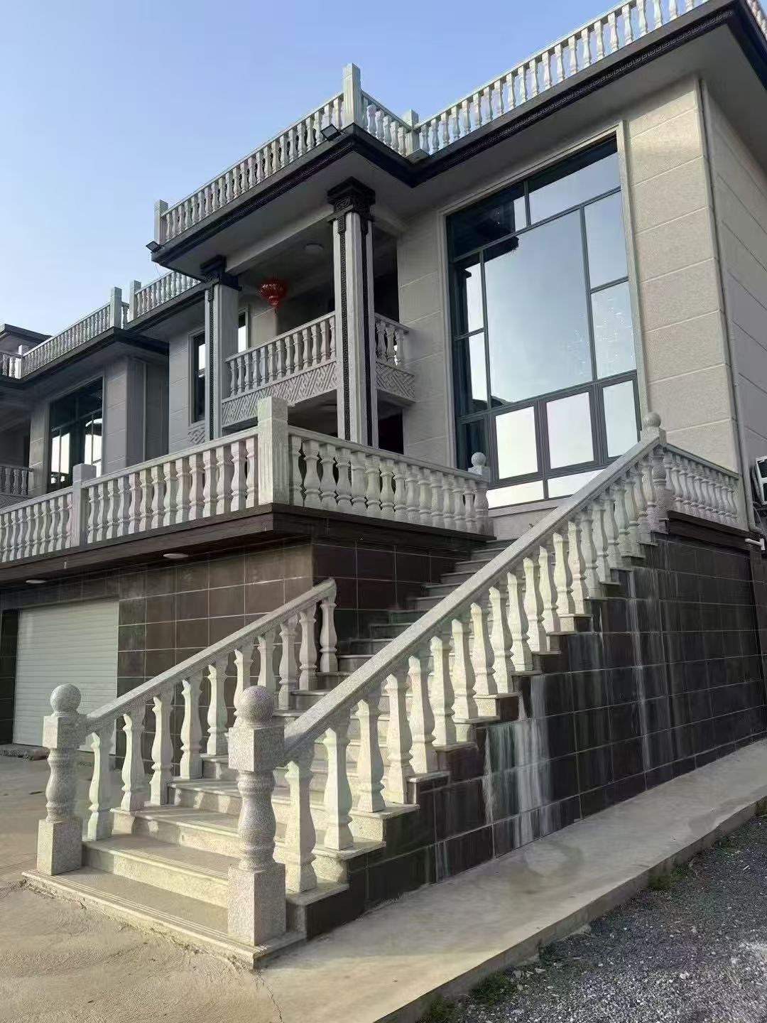 三亚 芝麻白别墅阳台栏杆，楼梯栏杆