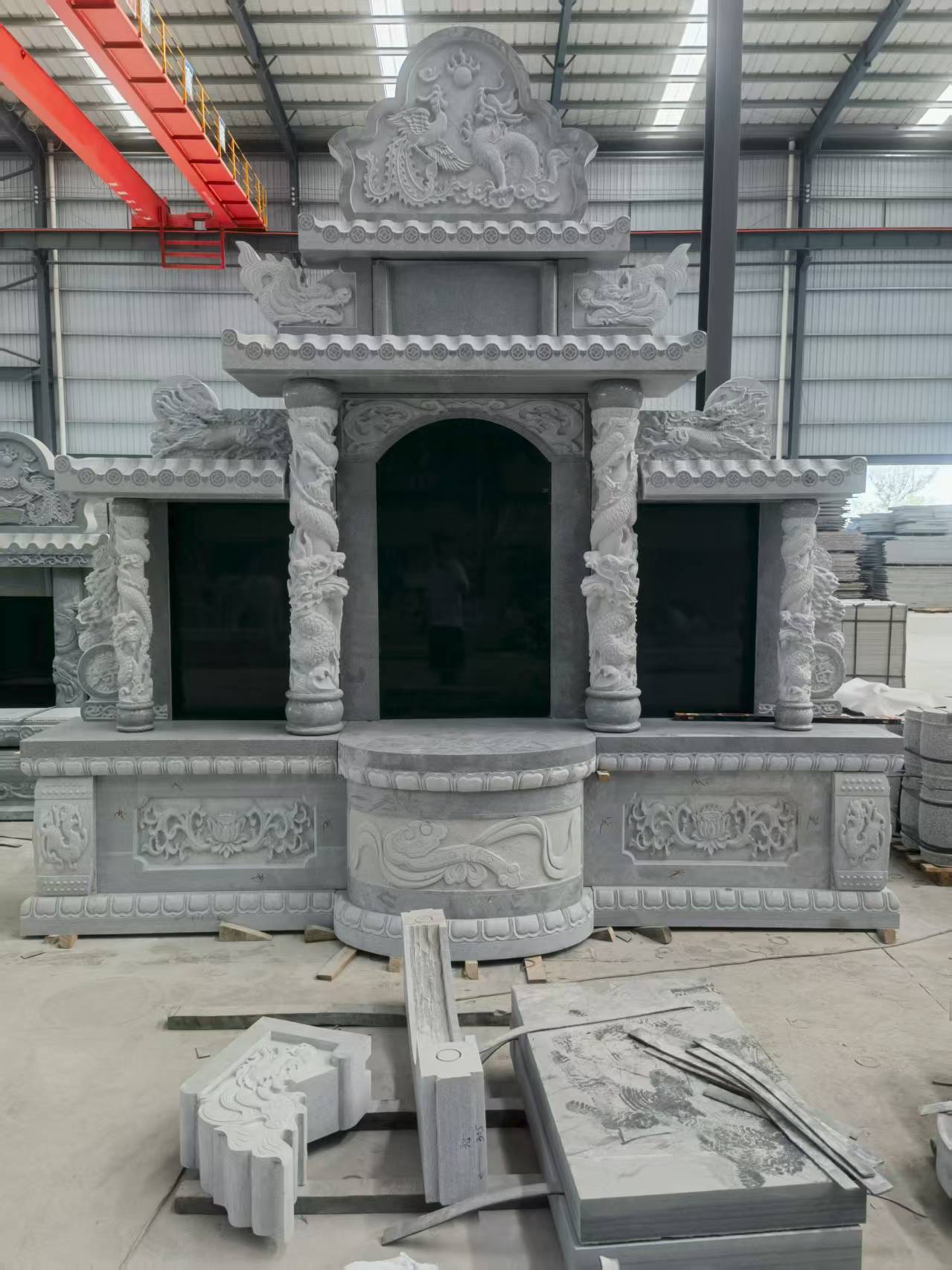 三亚 芝麻灰高档墓碑，土墓，可定制