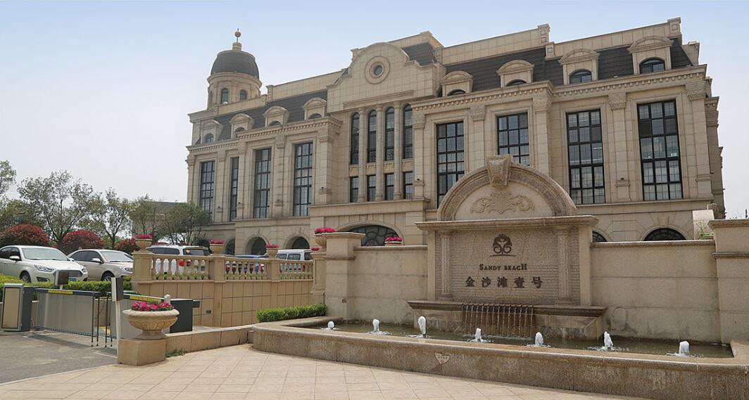 三亚花岗岩黄金麻建筑外墙干挂案例