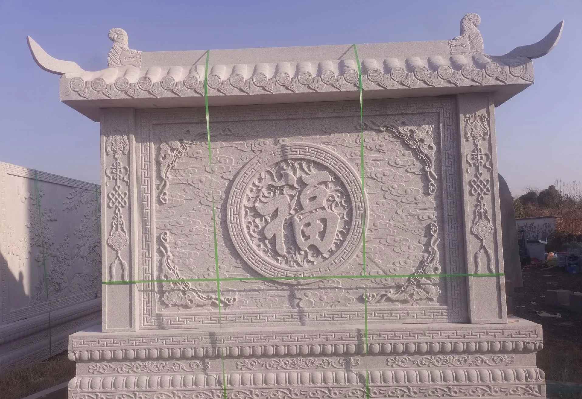 三亚 芝麻白花岗岩屏风，照壁，影壁
