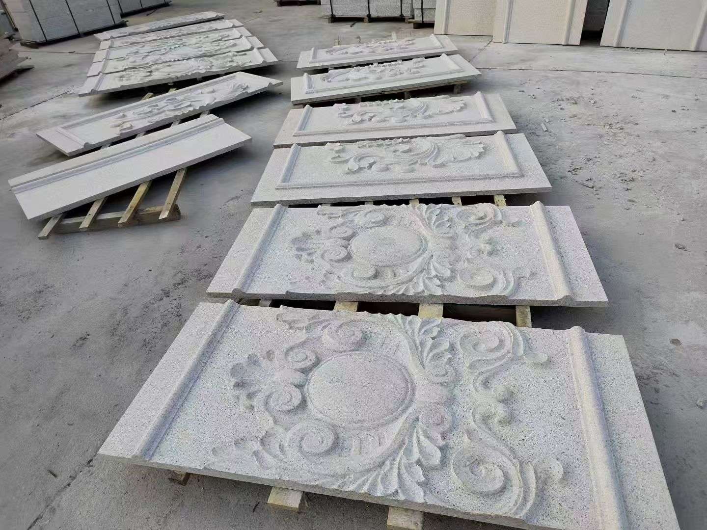 三亚 芝麻白干挂雕花板