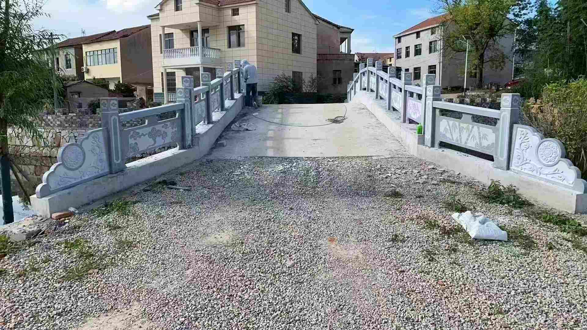 三亚 芝麻灰花岗岩桥栏杆